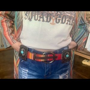 Navajo Belt with turquoise